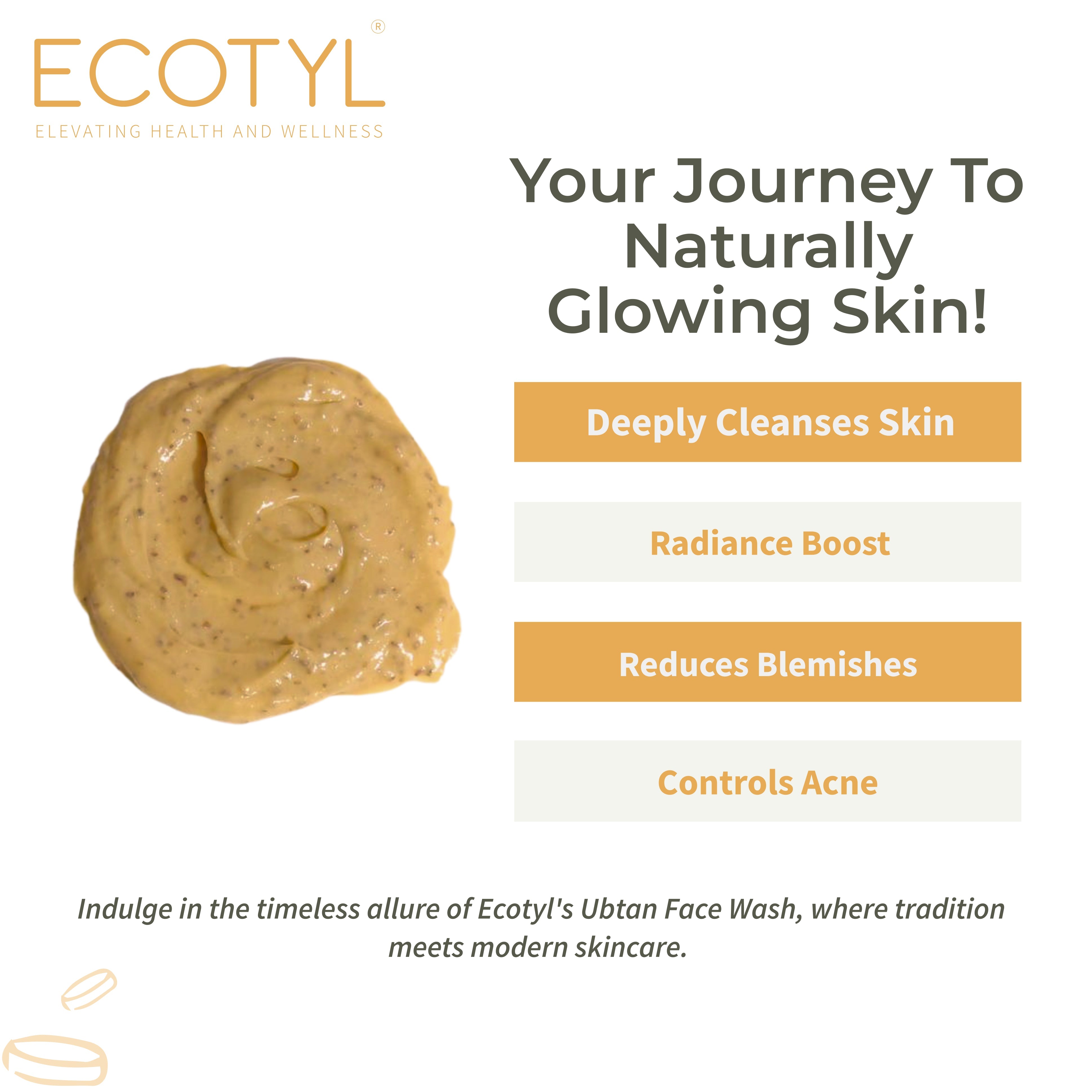 Ubtan Face Cleanser - Ecotyl - 100% Organic I Sustainable