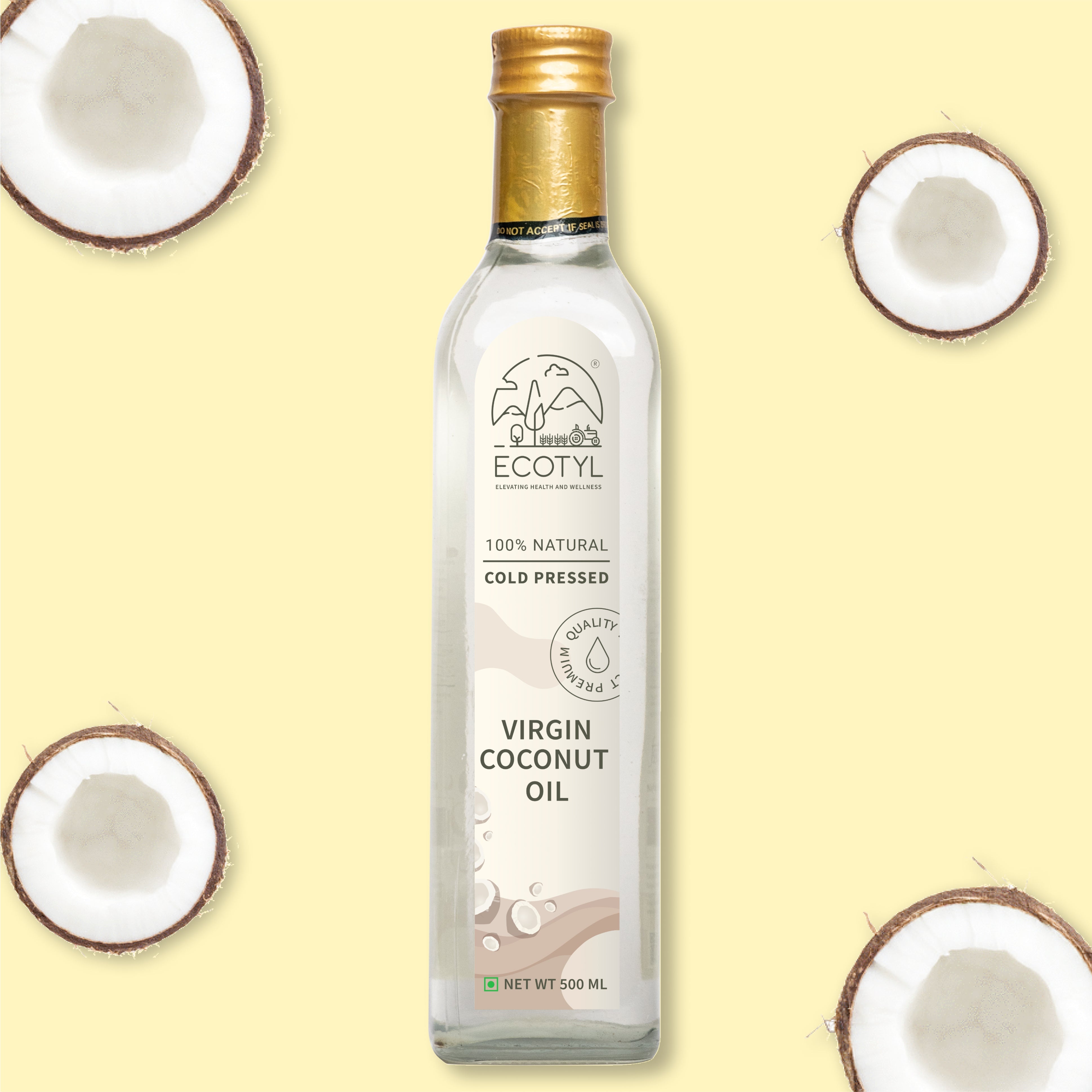 Cold Pressed Virgin Coconut Oil - Ecotyl - 100% Organic I Sustainable