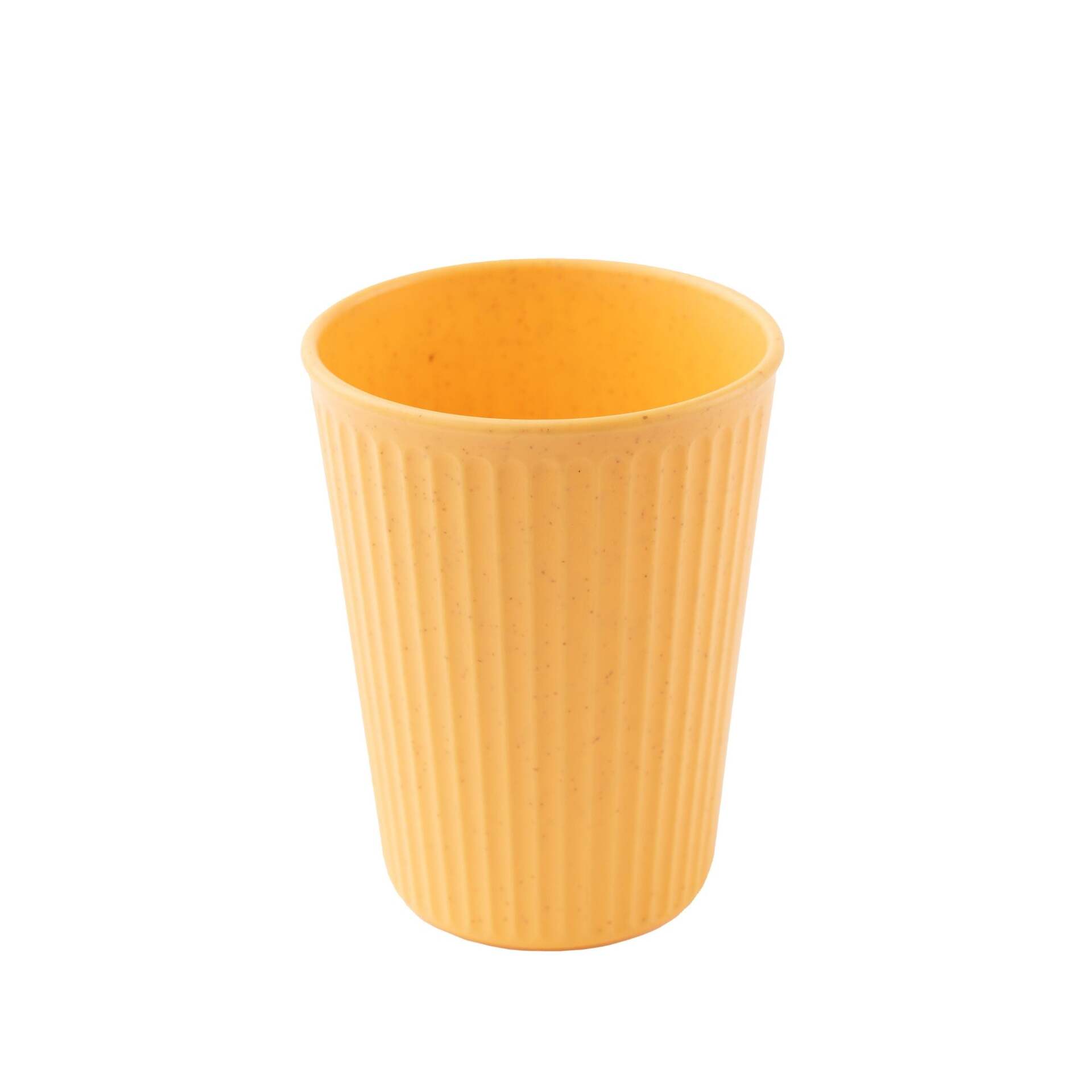 Wheat Straw and Bamboo Fiber Fluted Water Cups