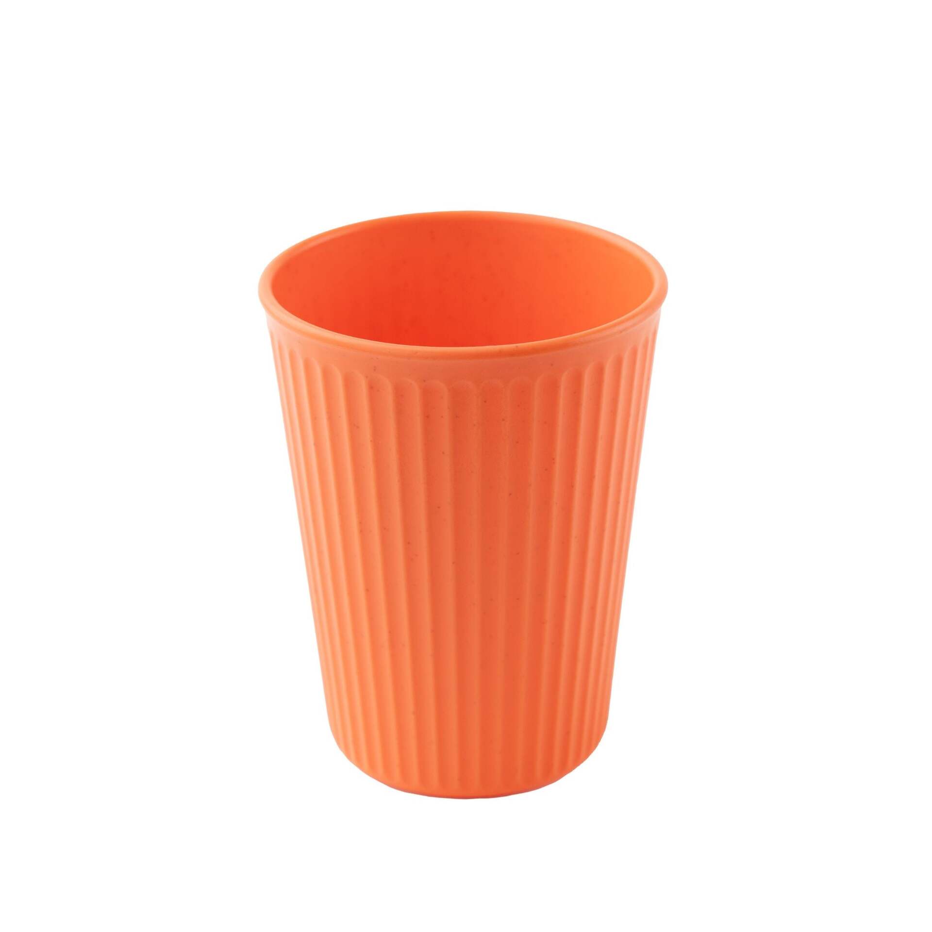 Wheat Straw and Bamboo Fiber Fluted Water Cups