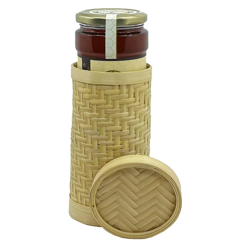 Raw tribal forest honey in glass jar with natural golden texture and authentic forest-sourced purity from India