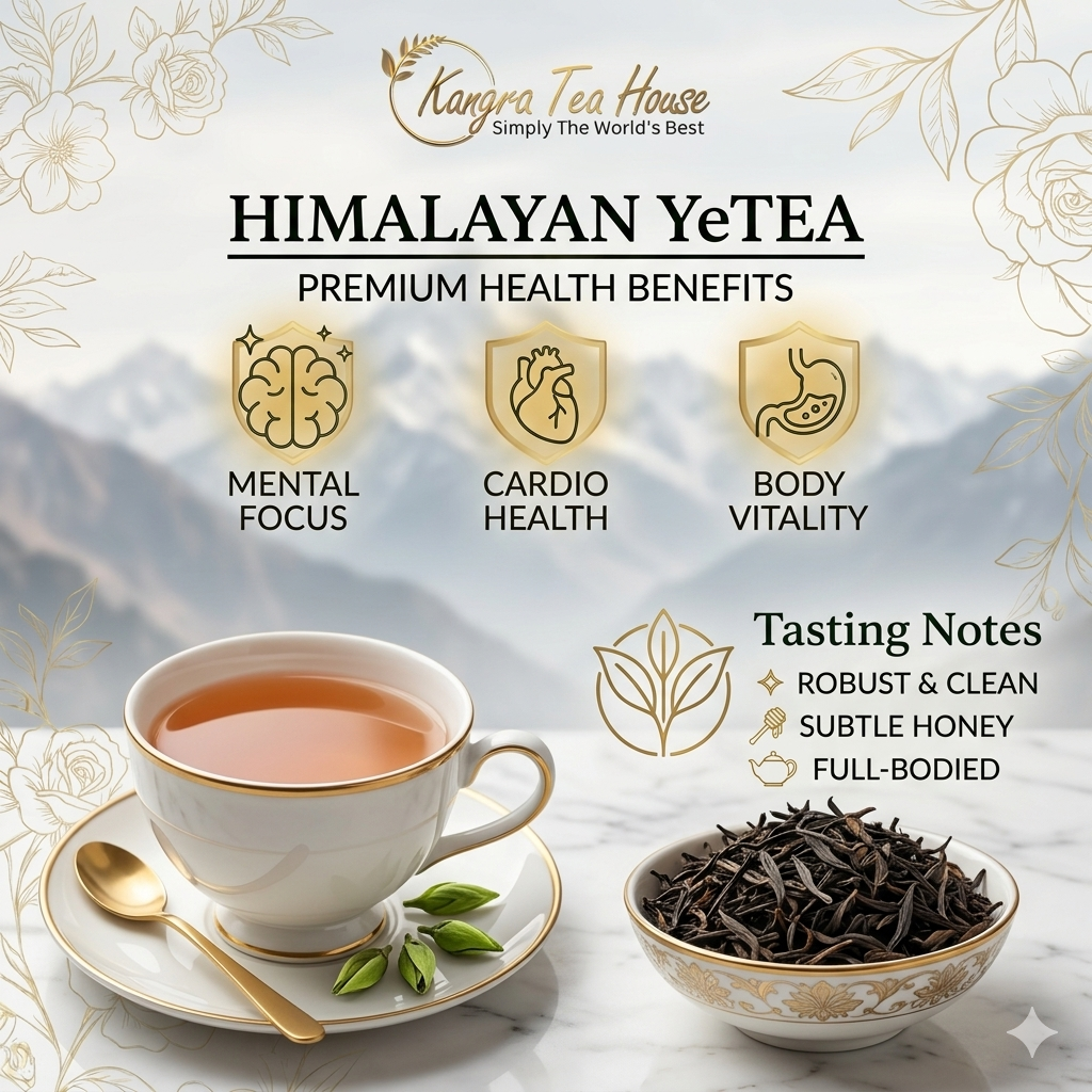 Health benefits of YeTEA Kangra orthodox black tea – antioxidant rich