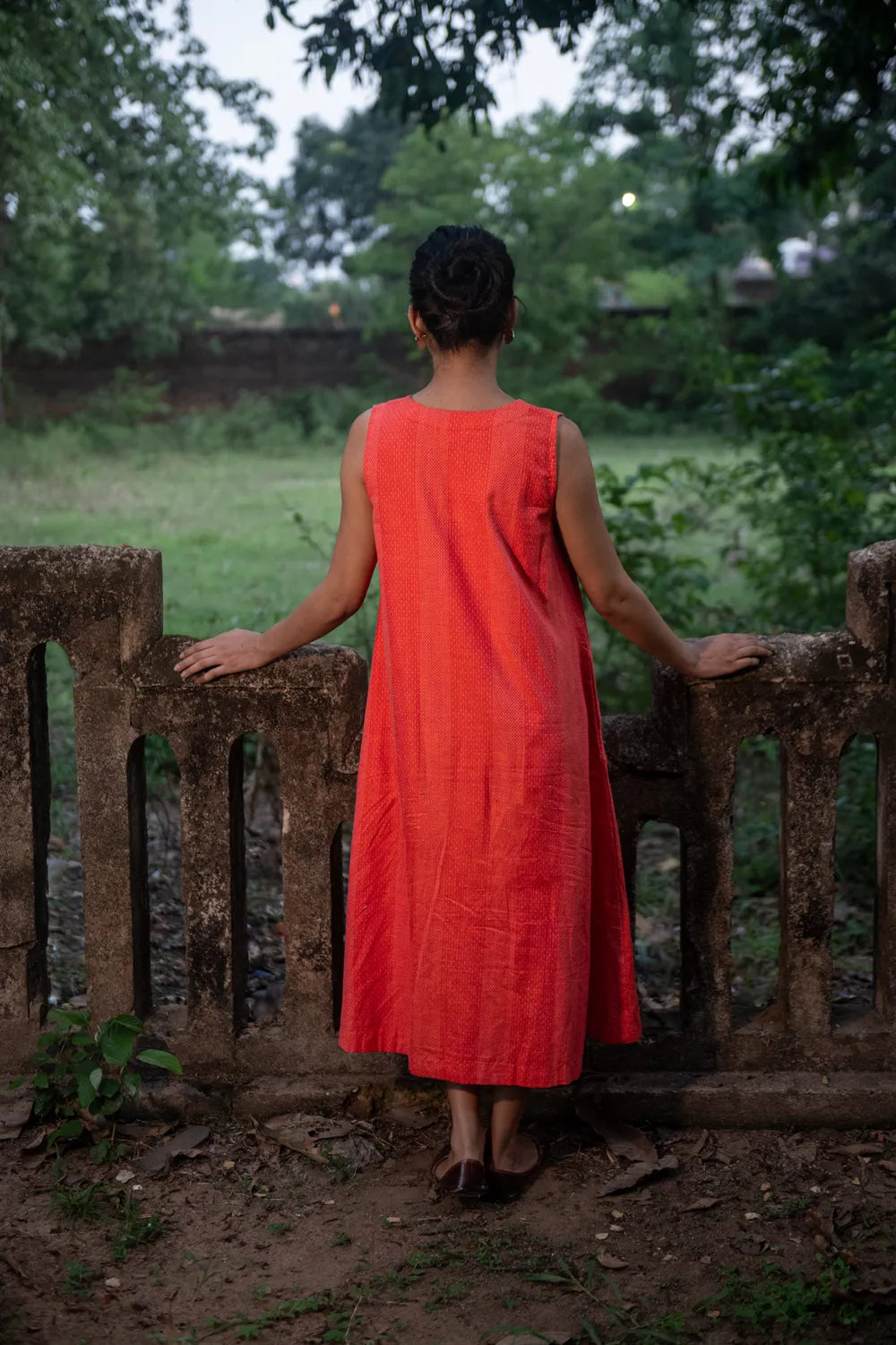 Back View of Marigold South Cotton Dress
