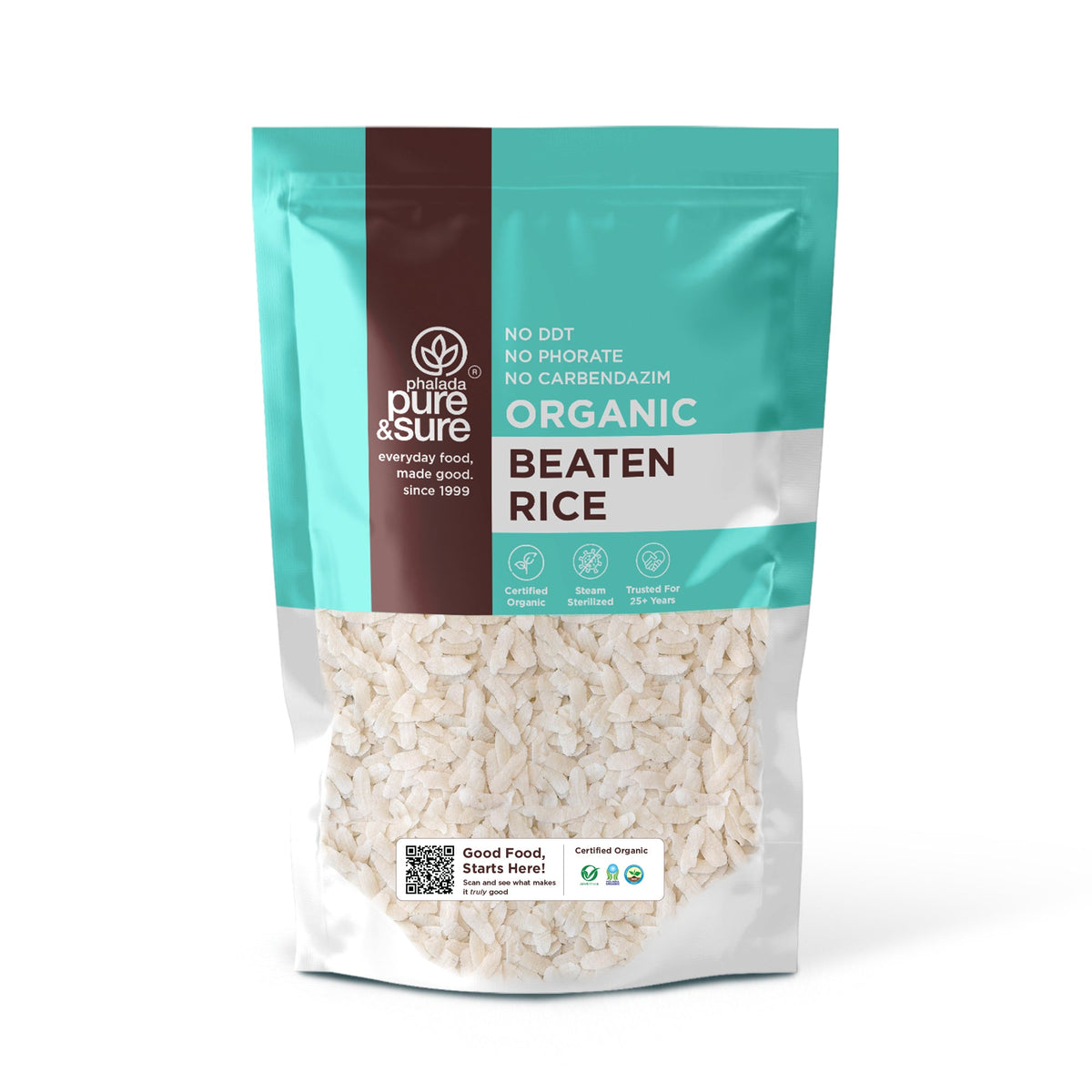 Phalada Pure and sure Organic Beaten Rice front