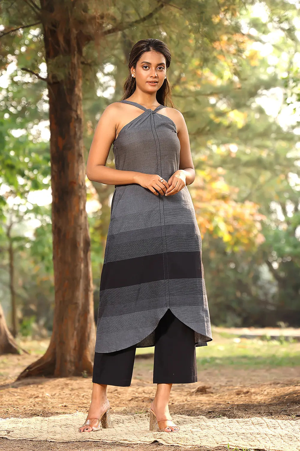 black-grey-stripes-pure-cotton-co-ord-set