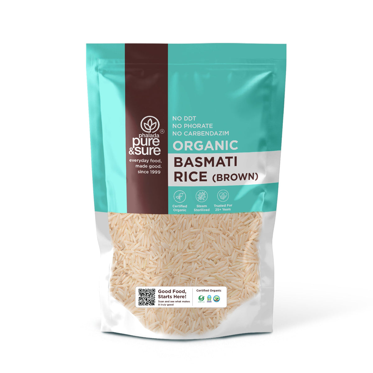Phalada Pure and Sure Organic Basmati Brown Rice front