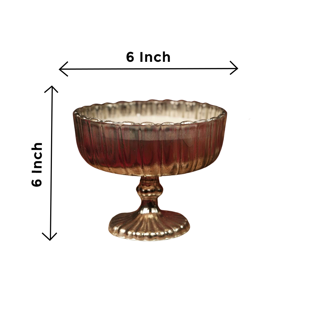 Silver Aura Candle | Elegant Tea Light House Décor - https://artecasa.in/