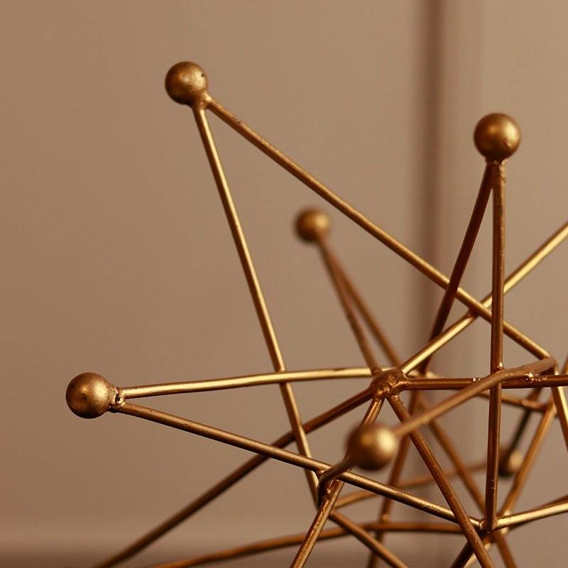 Modern Celestial Star Artifact Decorative Object for Living Room Décor