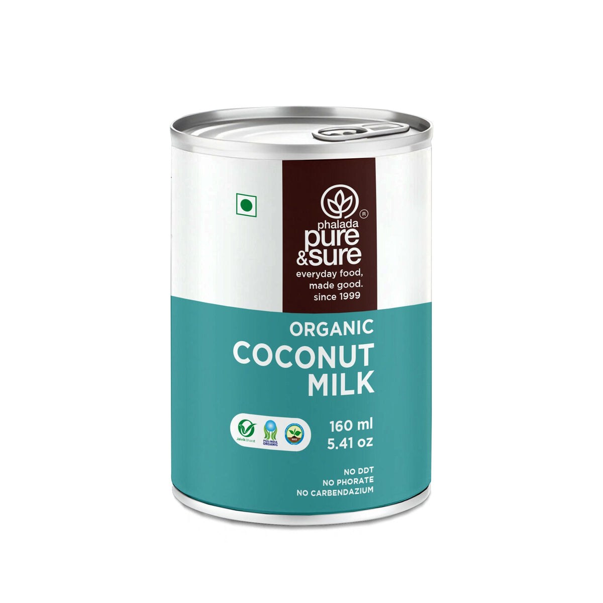 Phalada Pure and Sure Organic Coconut Milk 160ml Front