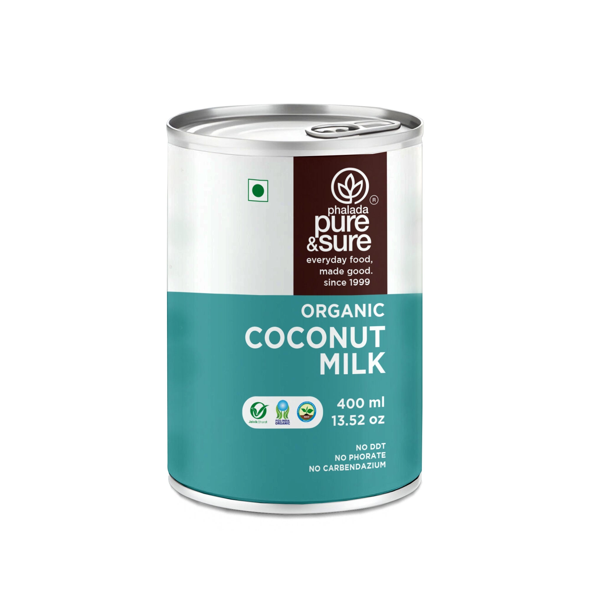 Phalada Pure and Sure Organic Coconut Milk 400ml Front