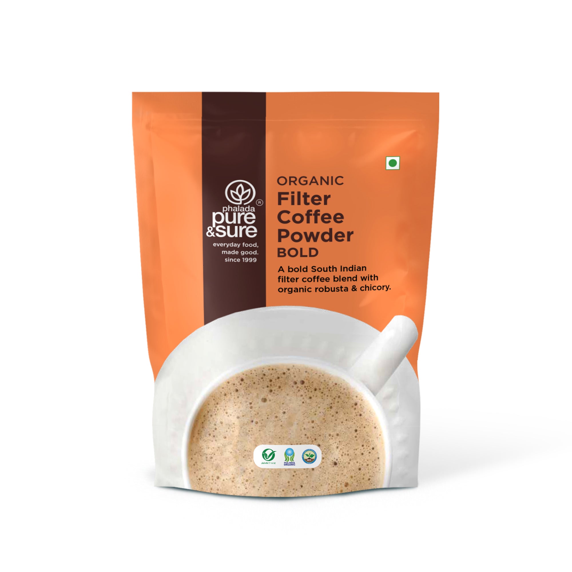 Phalada Pure and Sure- Organic Filter coffee Powder Bold front