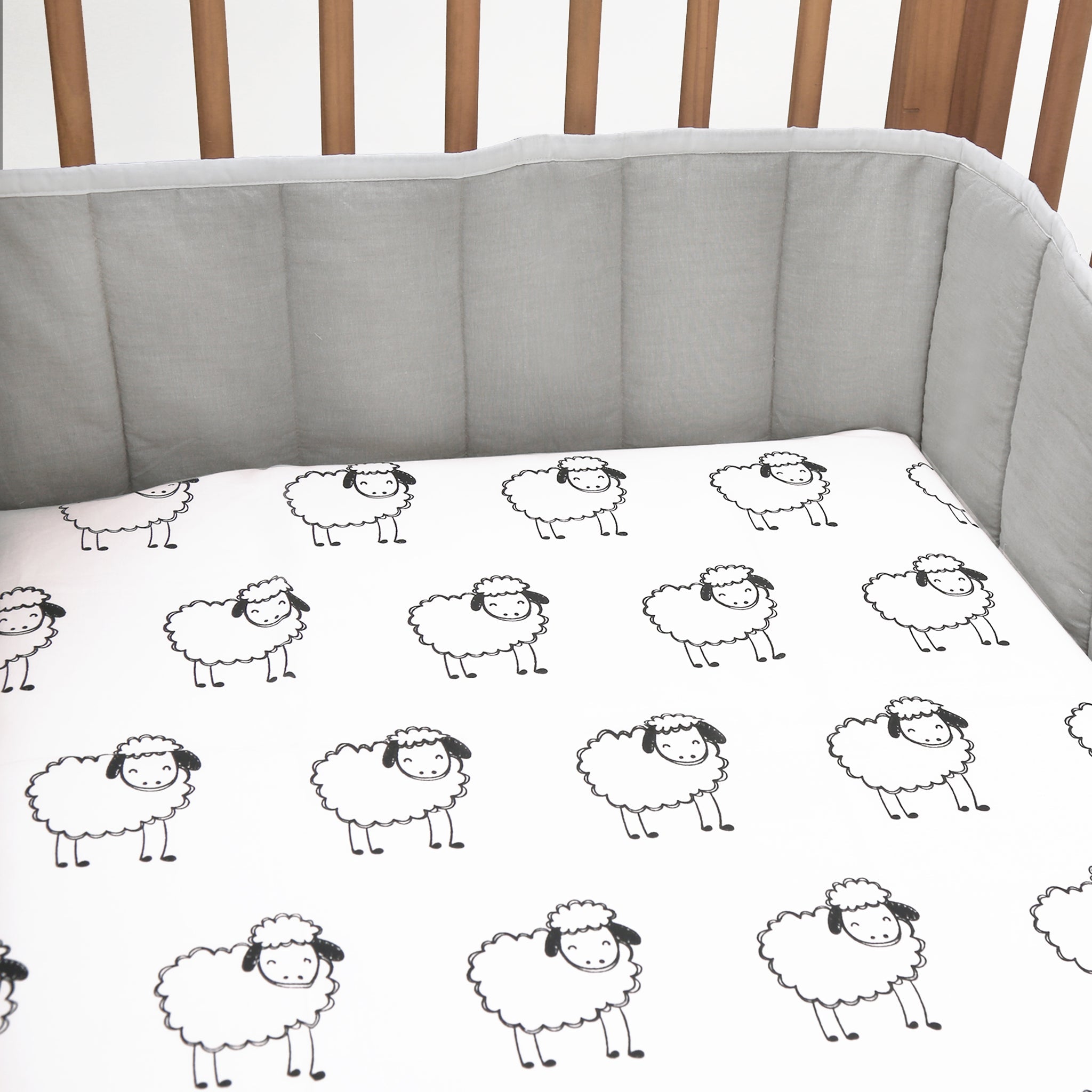 Fitted Cot Sheet - Oranges and Lemons
