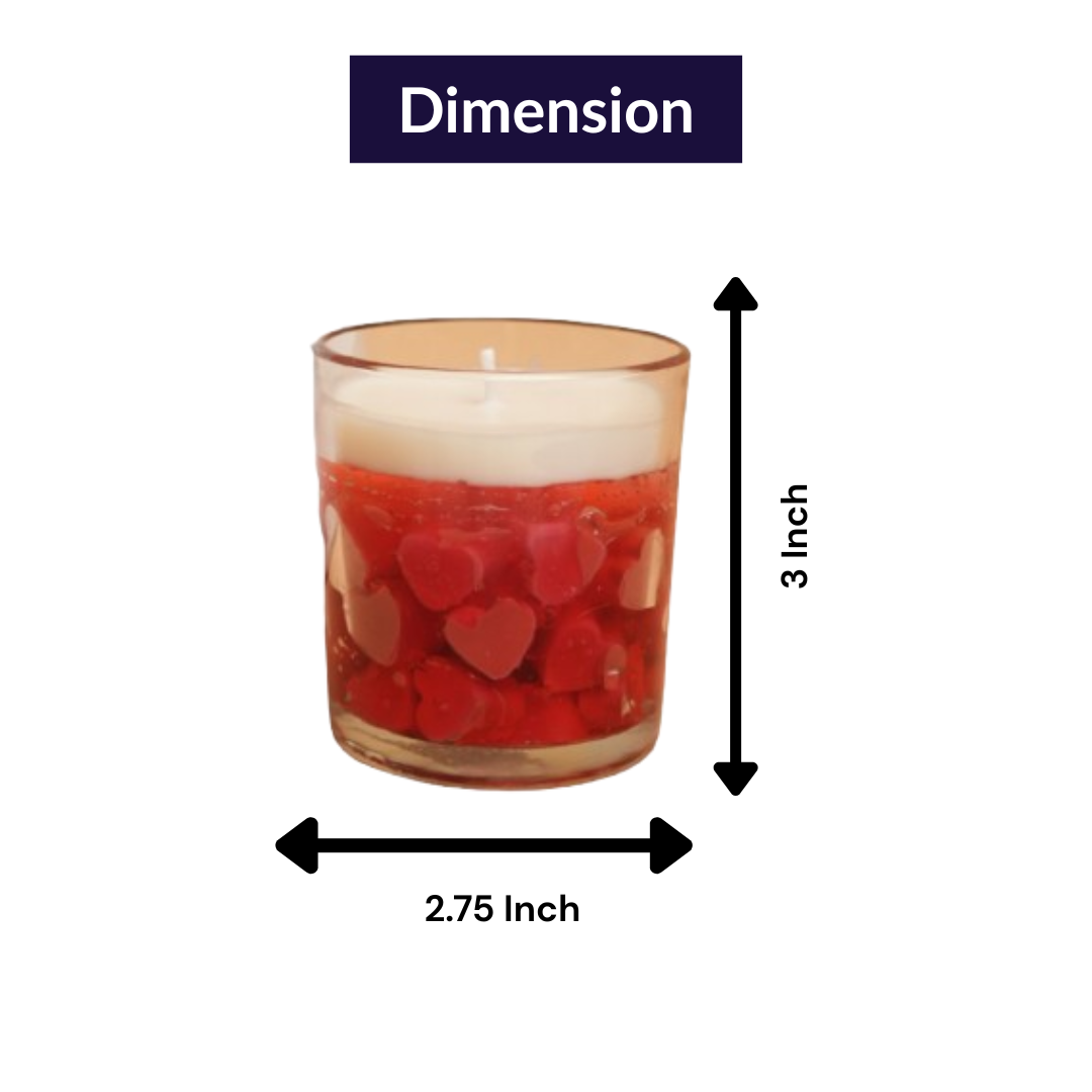 Scarlet Love Candle – Heart Shaped Valentine Candle | Artecasa - https://artecasa.in/