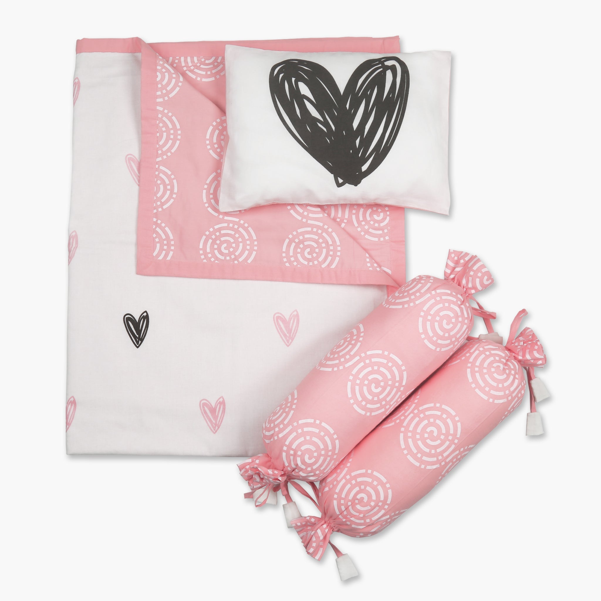 Blanket, Pillow and Bolsters set - Oranges and Lemons