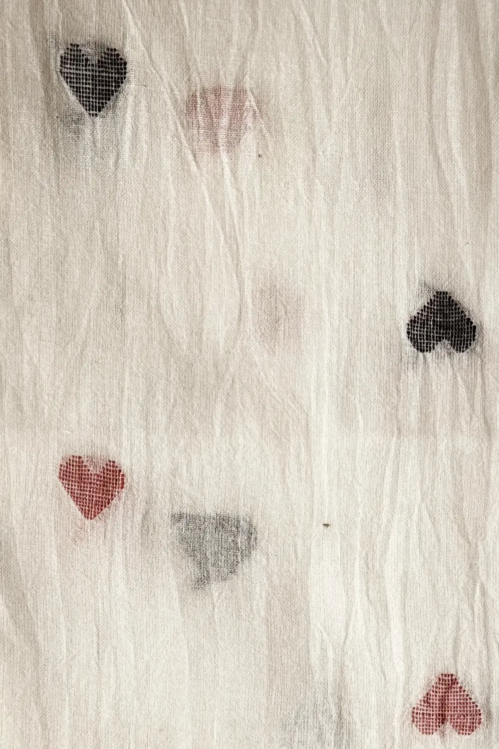 Elegant White Heart Shape Handloom Jamdani Dupatta for Festive Wear