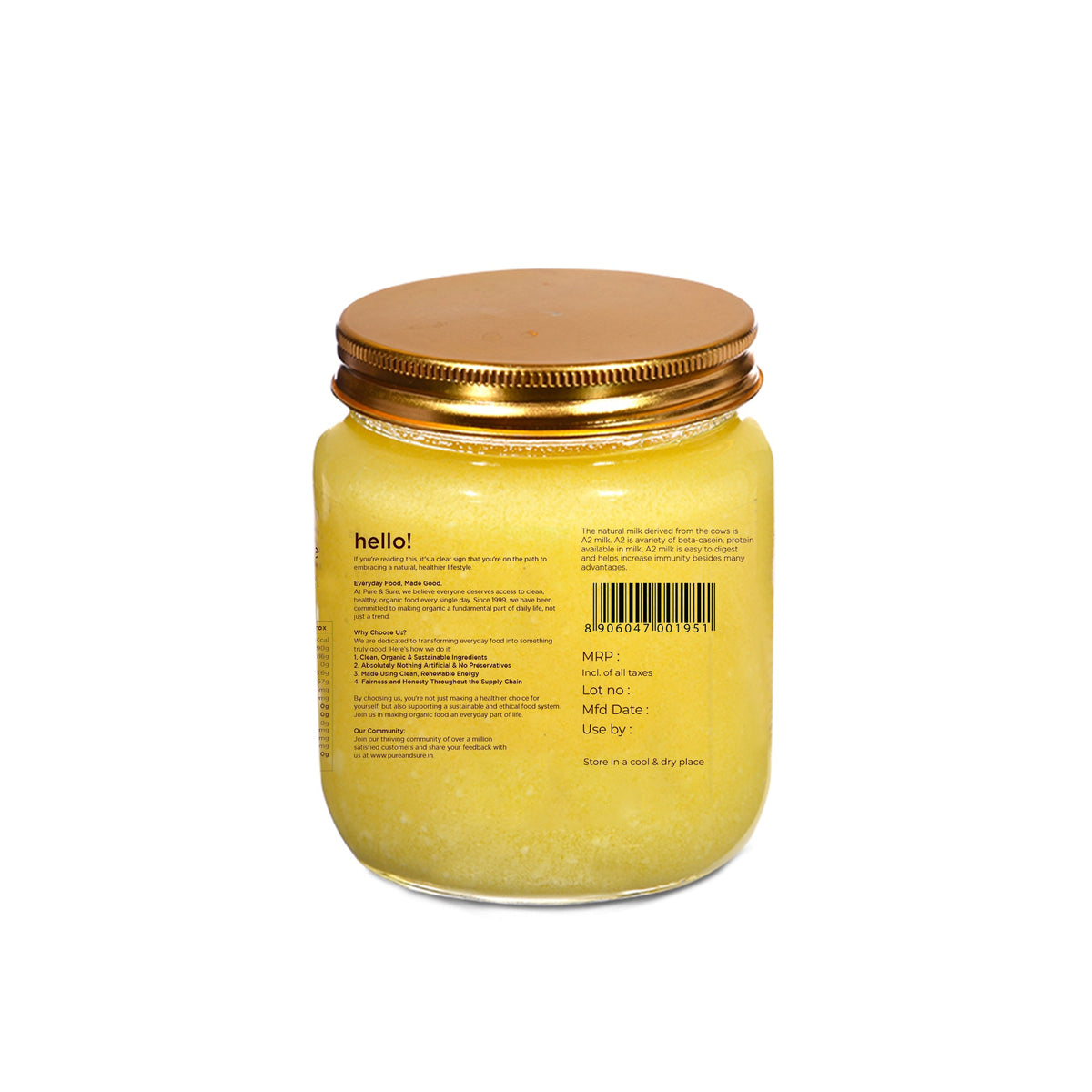 Desi ghee 500ml Barcode