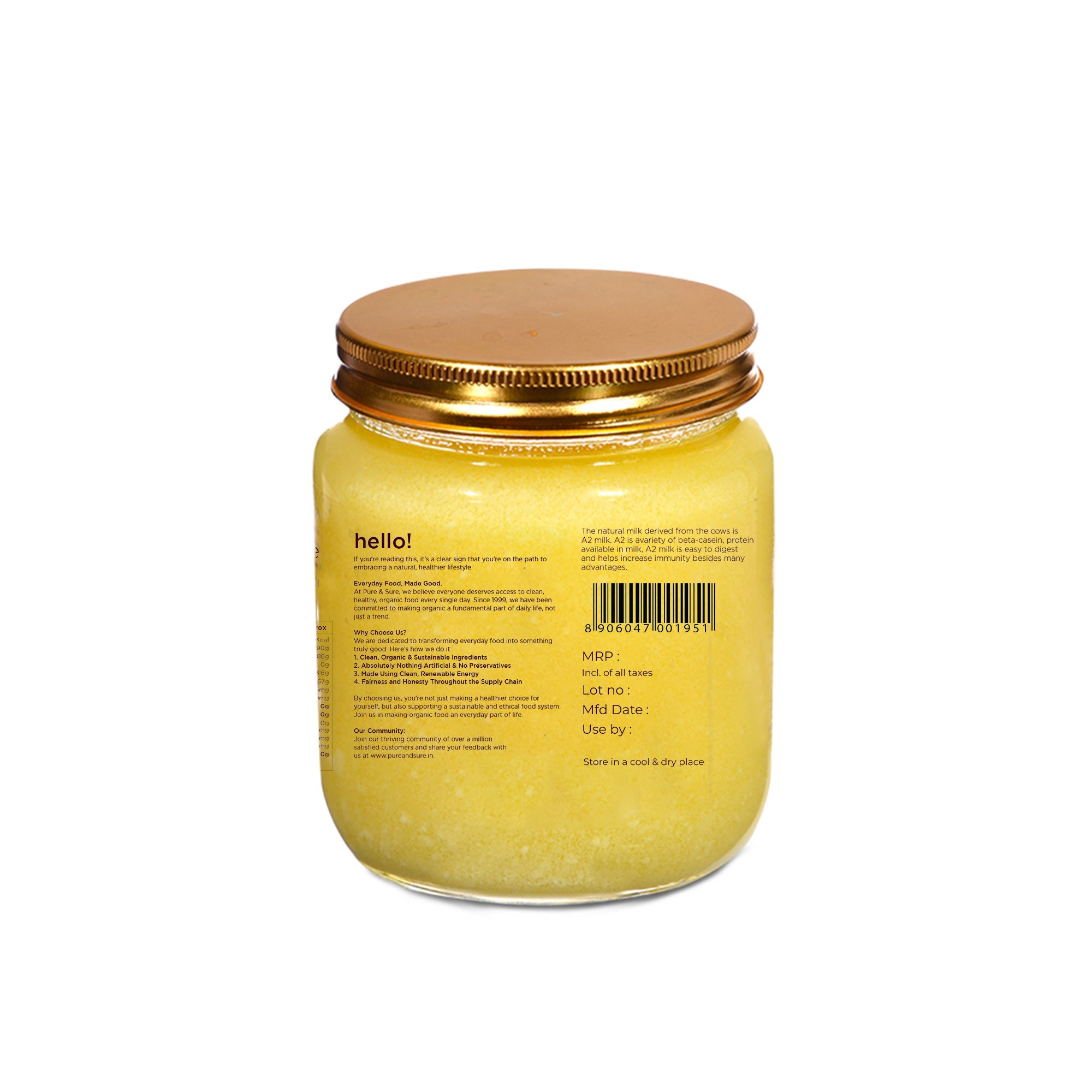 Desi ghee 500ml Barcode