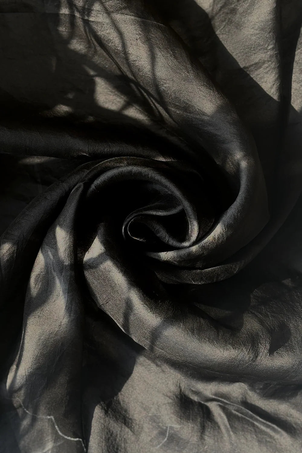 Black Sheer Pure Organza Silk Banarsi Dupatta-Sutra Art of Clothing