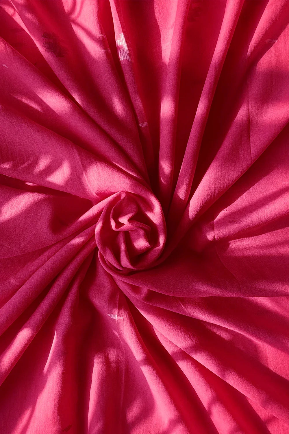 Handwoven Pink Jamdani Dupatta with Traditional Motifs