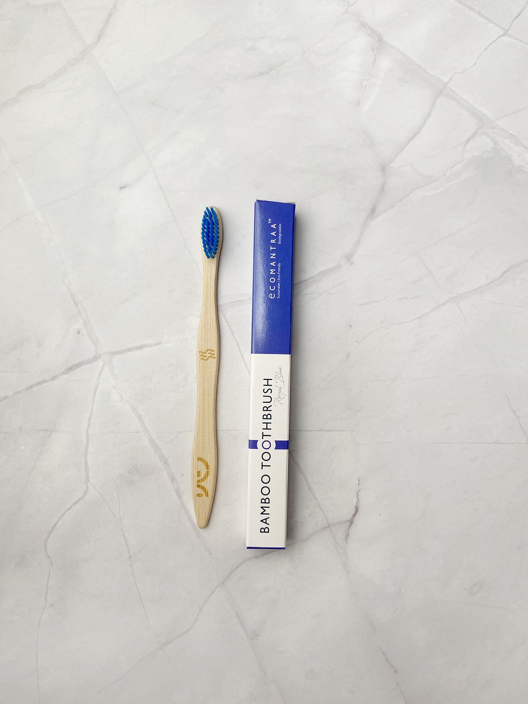 EcoMantraa Bamboo Toothbrush Blue Bristles