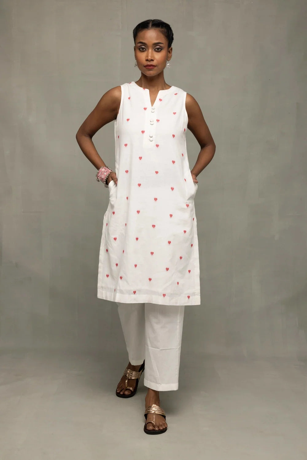 White Malai Cotton Pant-Sutra Art of Clothing