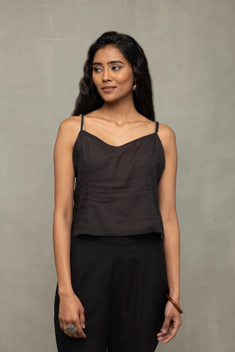 Lightweight Breathable Black Polka Jamdani Shirt for Everyday Wear
