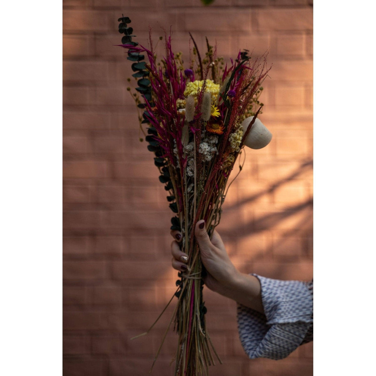 Mixed dried flower bunch for modern home decor and decorative styling