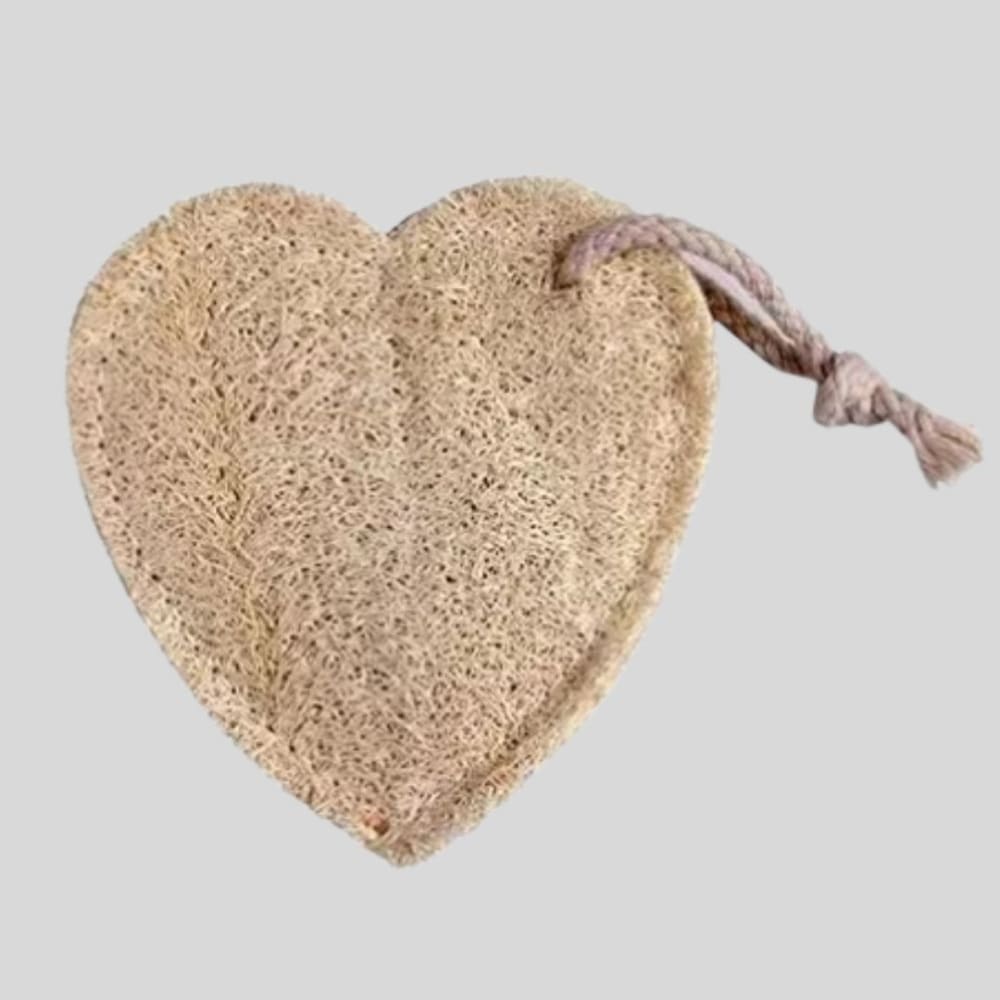 Natural Loofah Body Scrubber- Pack of 2 - Heart - Personal