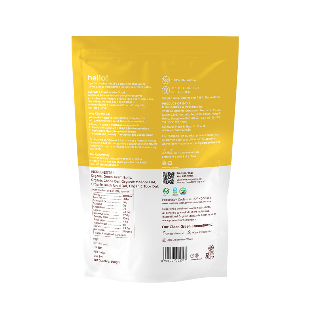 Organic Pancharatna Dal Back