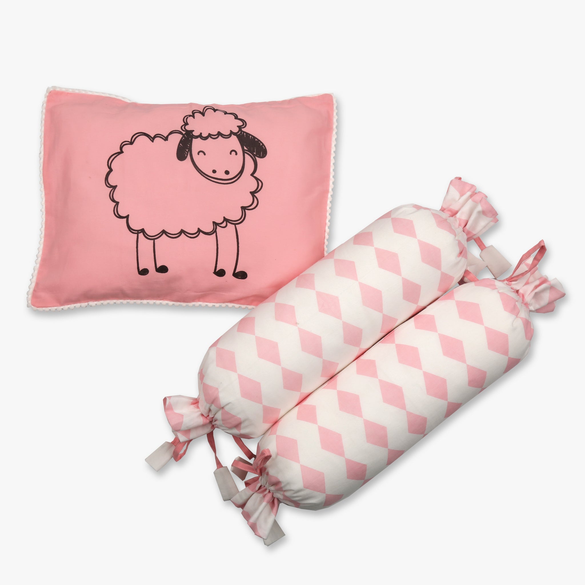 Pillow and Bolster set - Oranges and Lemons