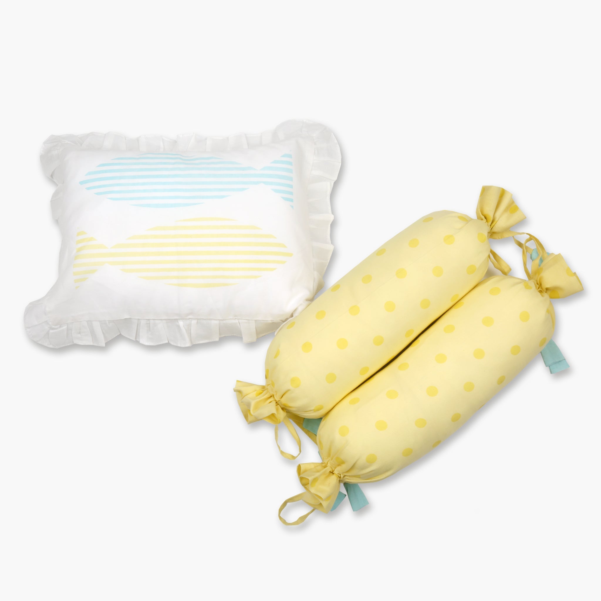 Pillow and Bolster set - Oranges and Lemons