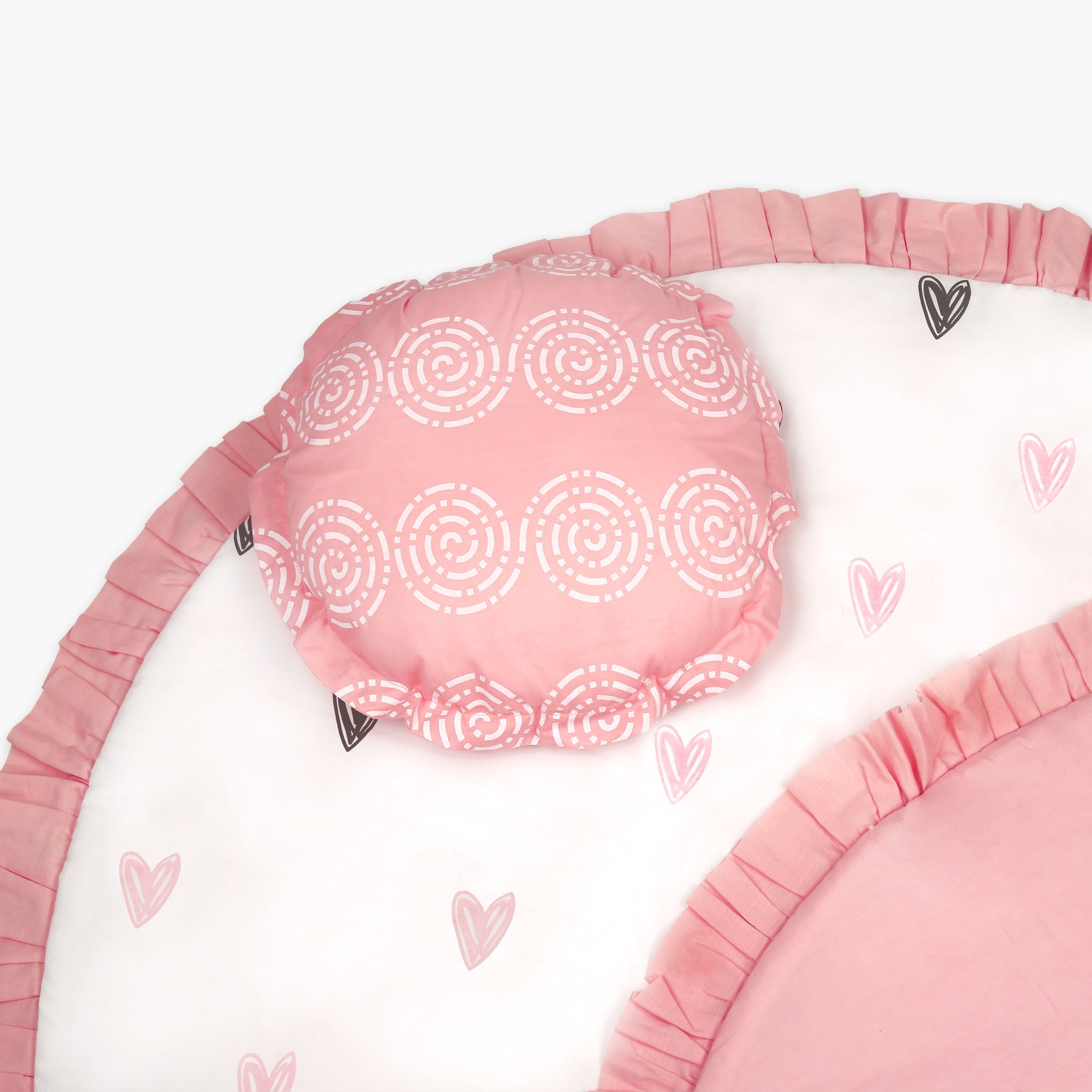 Little Hearts - Organic Playmat - Oranges and Lemons