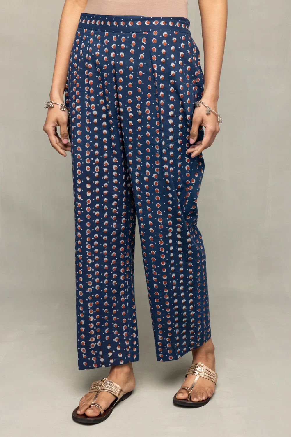 Premium Indigo Hand Block Printed Kurta Set with Dupatta for Office Wear