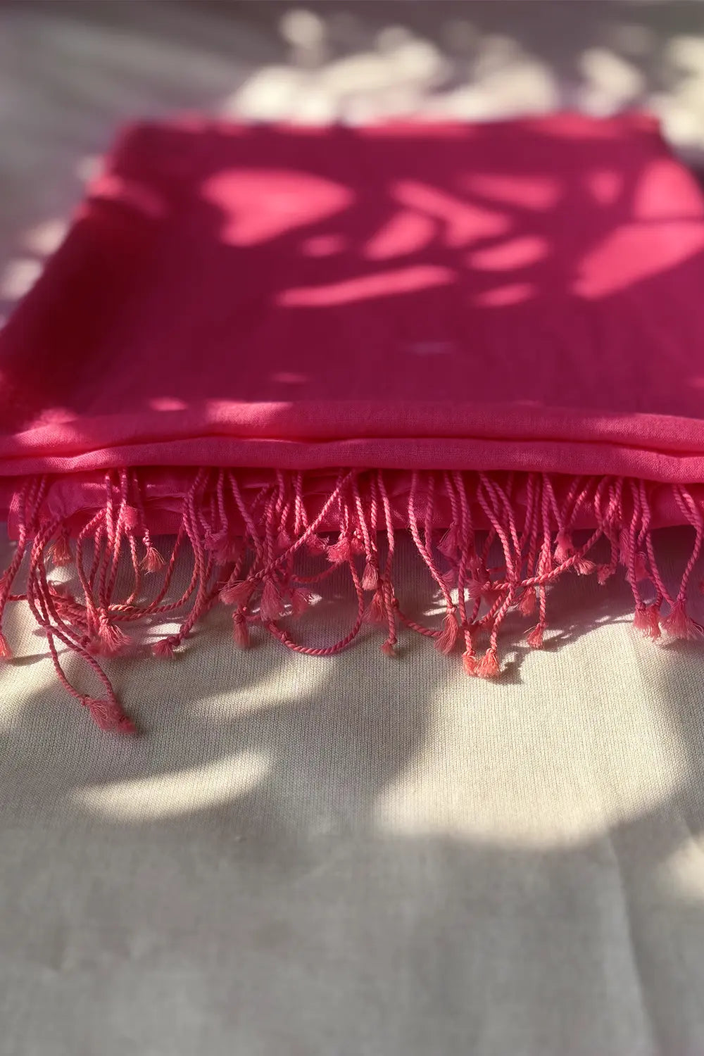Premium Pink Handloom Jamdani Dupatta for Wedding and Festive Wear