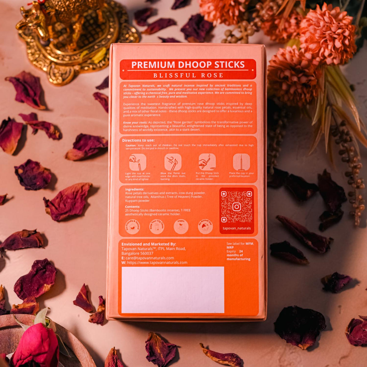 Pure Rose Dhoop Sticks