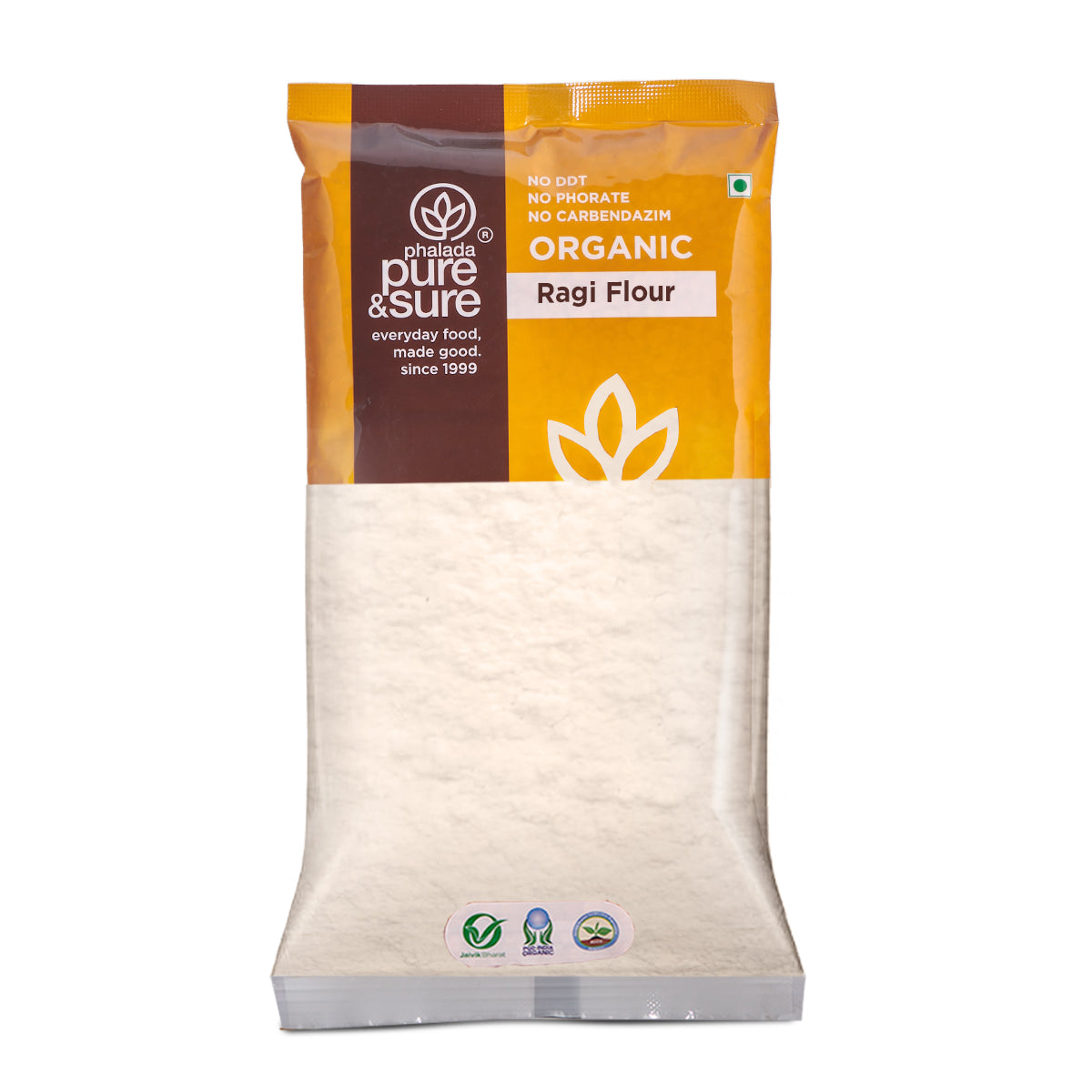 Phalada Pure and Sure Organic ragi flour 500g front