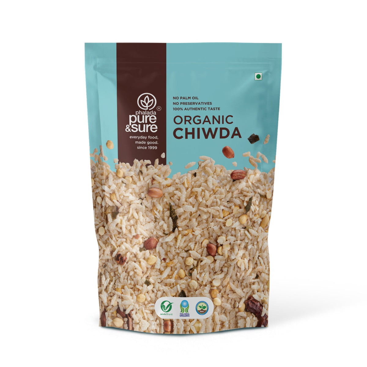 Phalada Pure and Sure Organic Chiwda front