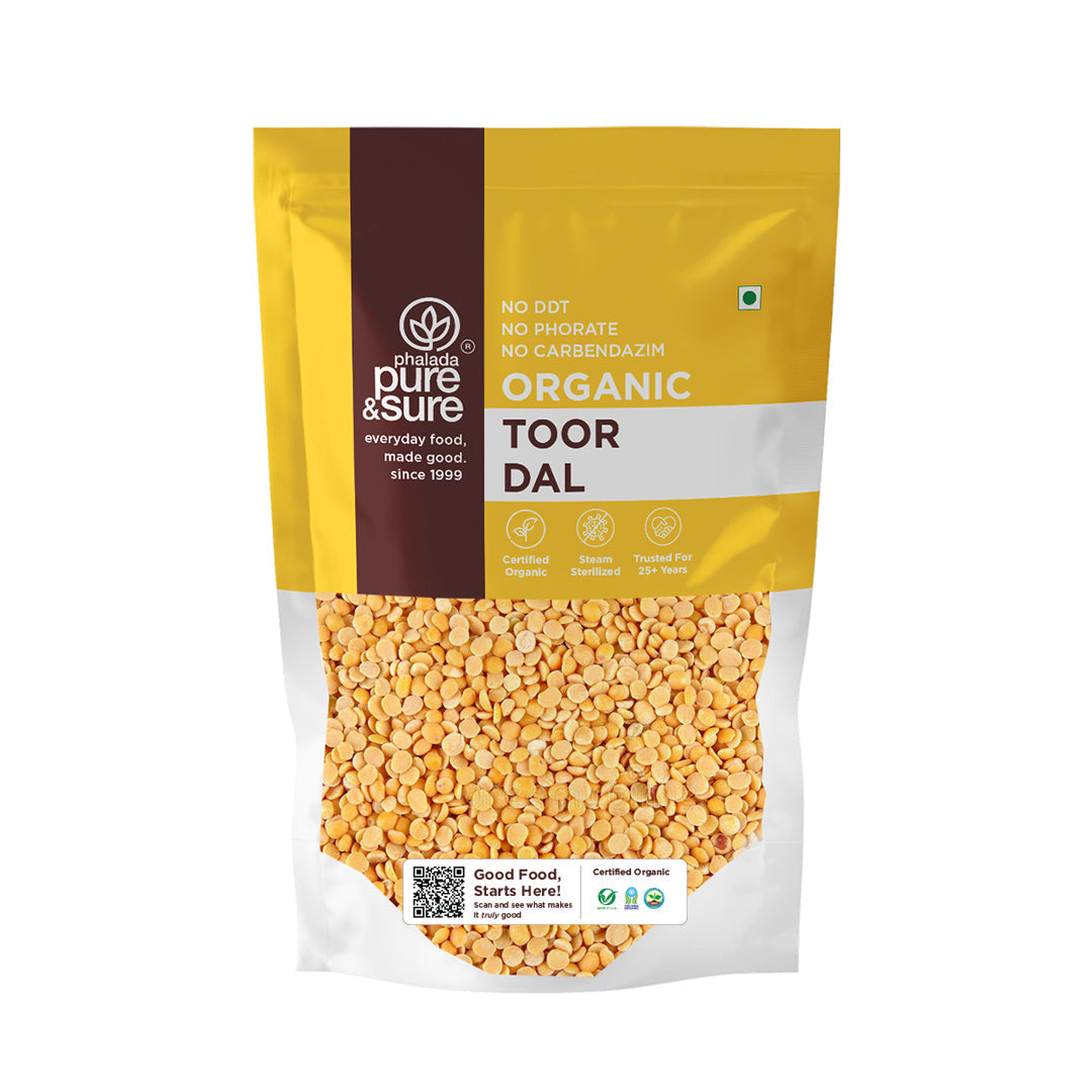 Phalada Pure and sure Organic Toor dal front