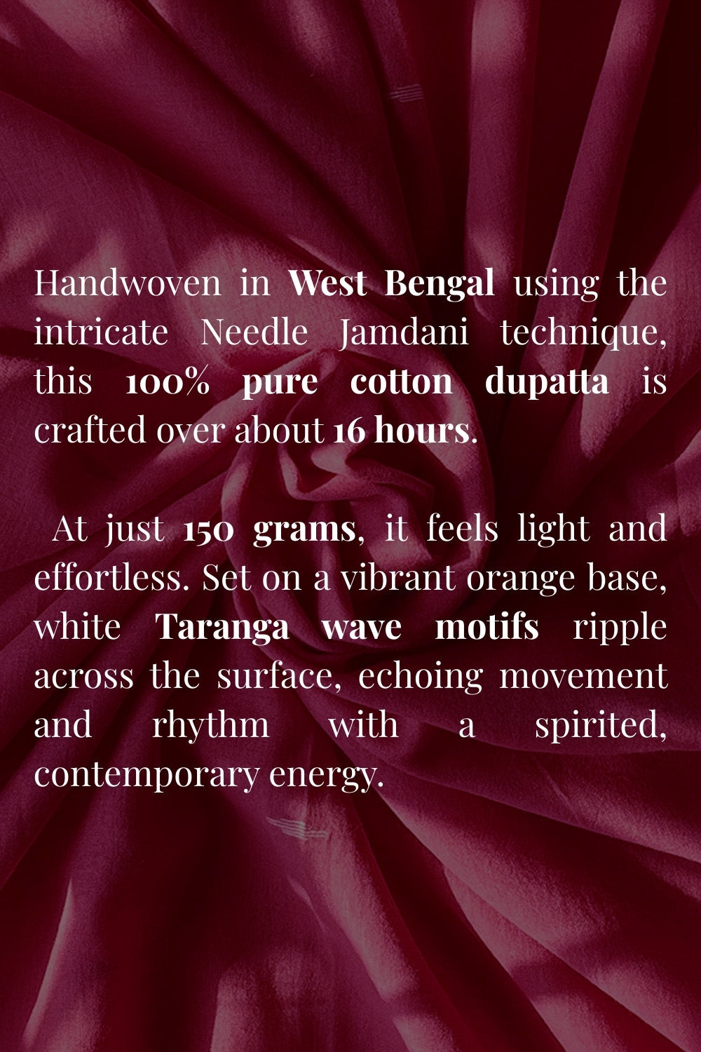 Traditional Pink Jamdani Dupatta with Handwoven Details for Ethnic Wear