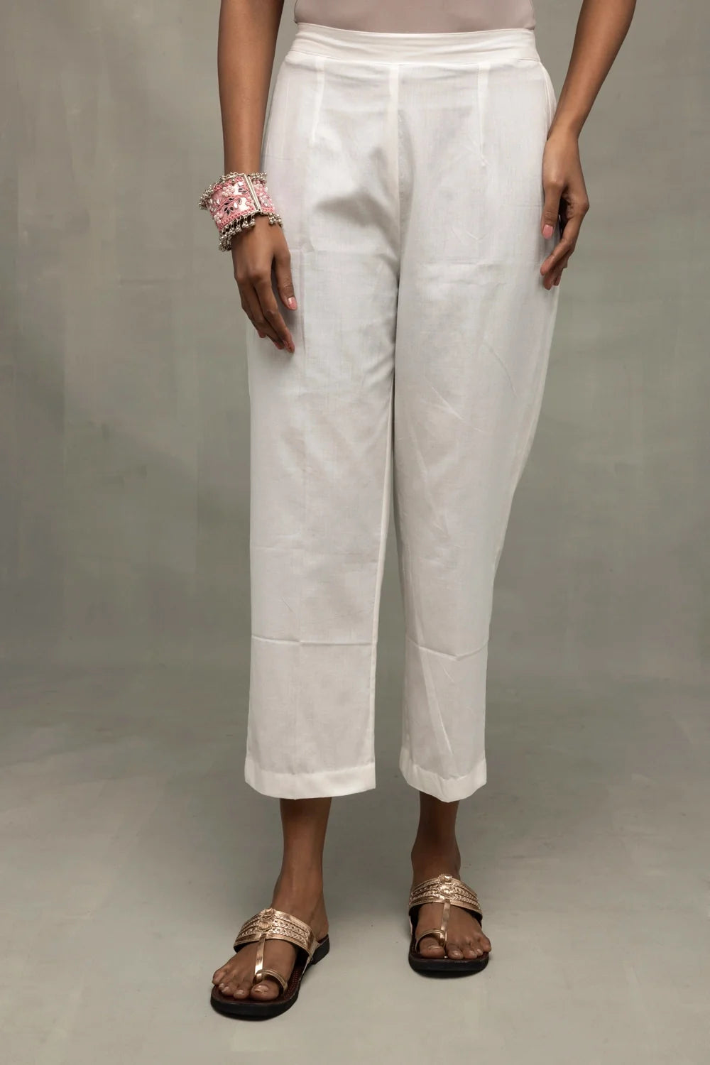 Traditional White Red Hearts South Cotton Kurta Set with Dupatta for Ethnic Wear
