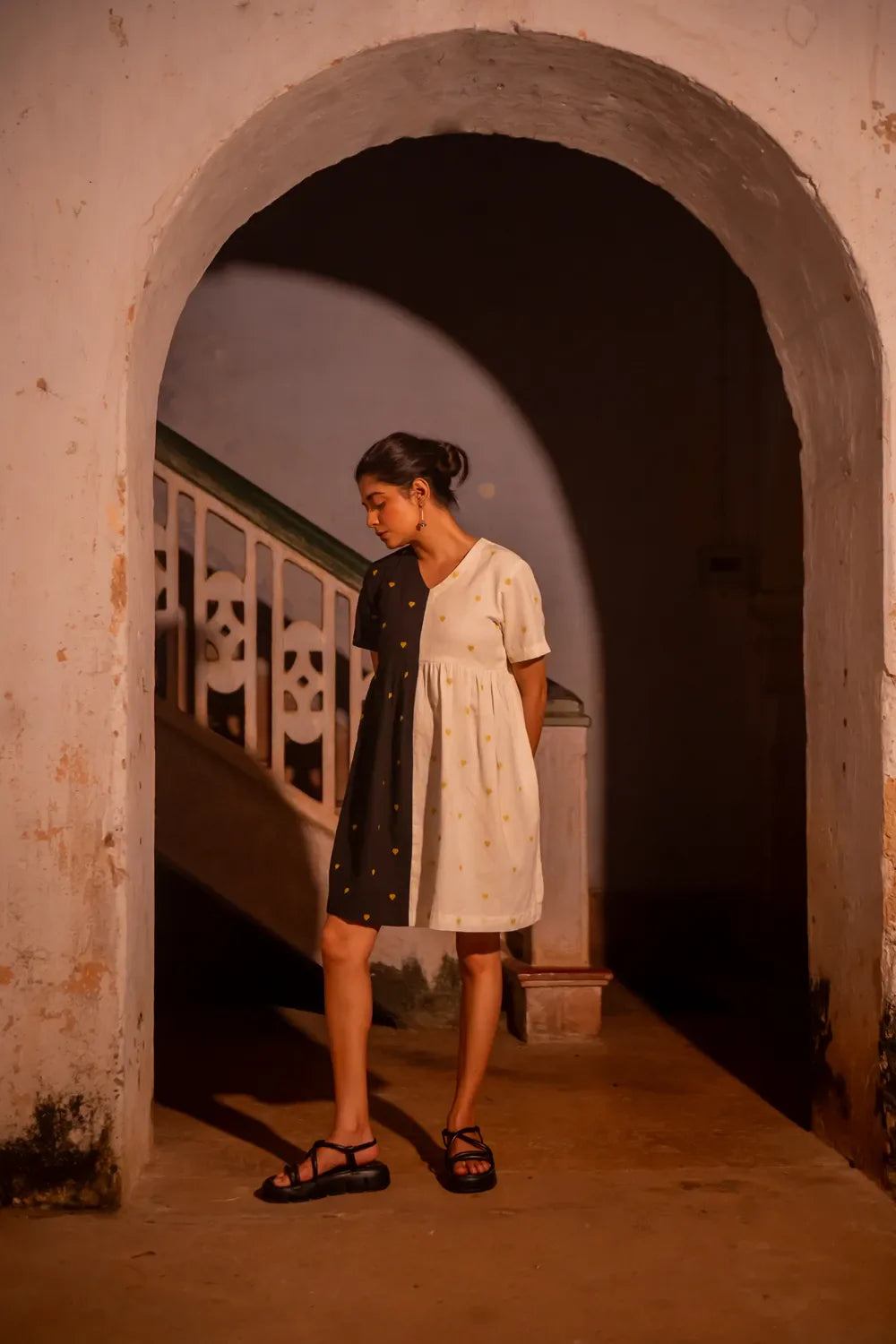 Versatile Day Night South Cotton Dress for Casual Wear