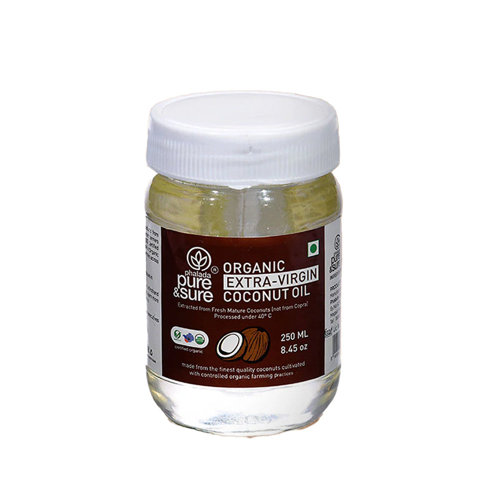 Phalada Pure and Sure Organic Extra virgin Coconut oil Front