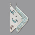 Lovely Llamas - Organic Muslin Washcloths (Set of 2) - Oranges and Lemons