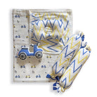 Little Rider - Organic Muslin Cot Bedding Gift Set - Set of 4 - Oranges and Lemons