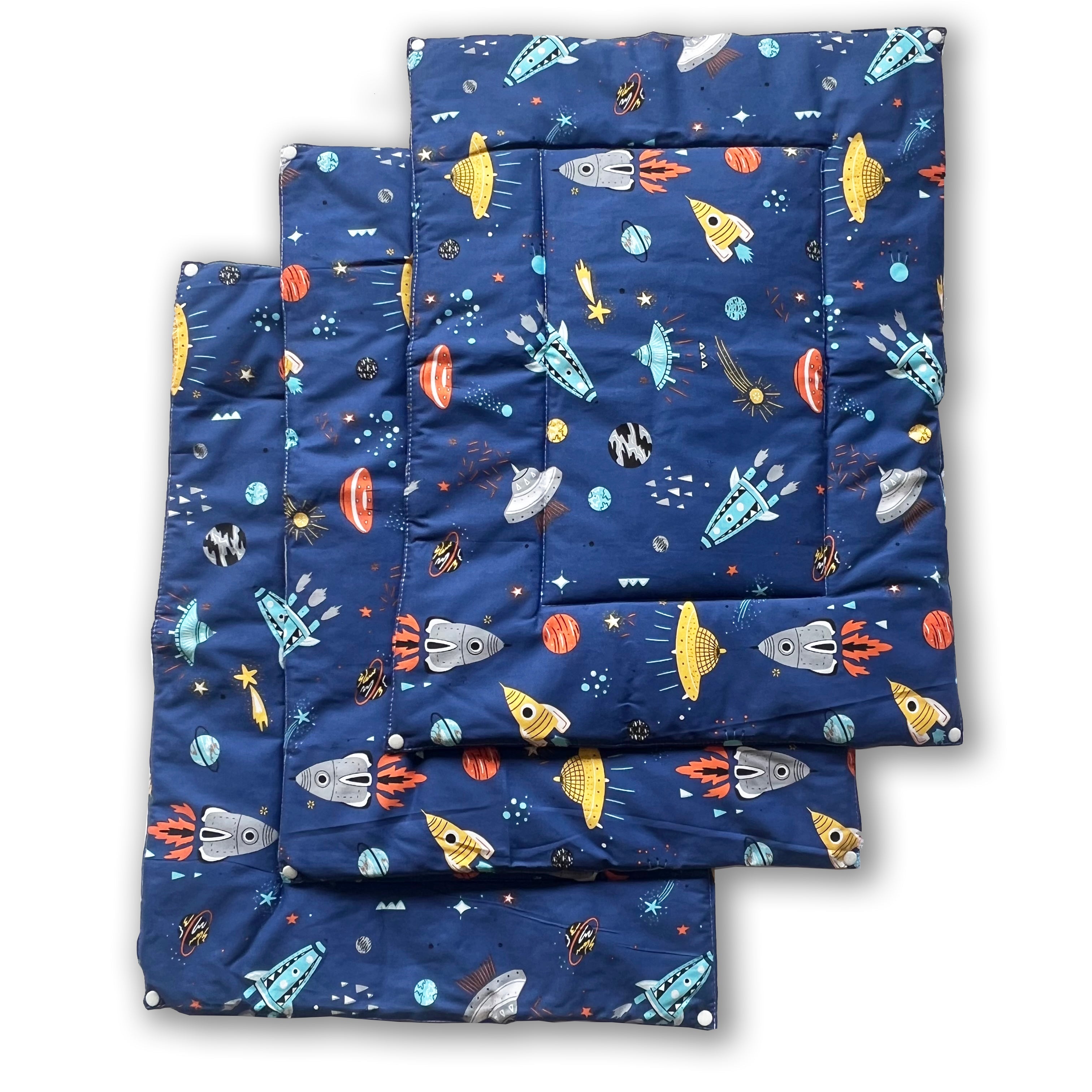 Outer Space Re-usable diaper changing mat - Set of 3 - Oranges and Lemons
