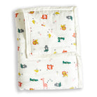 Cute Animals - Muslin Blanket / Comforter/ Quilt - Oranges and Lemons