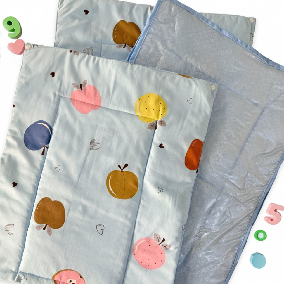 Sweet Apple - Re-usable diaper changing mat - Set of 3 - Oranges and Lemons