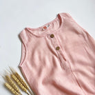 Organic Muslin Romper - Pink - Oranges and Lemons