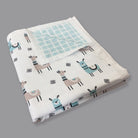  Lovely Llama - Organic Kids Blanket + Pillow - Oranges and Lemons