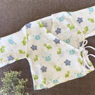 Bamboo Muslin Night Suit | Kimono Set | Turtle Print - Oranges and Lemons